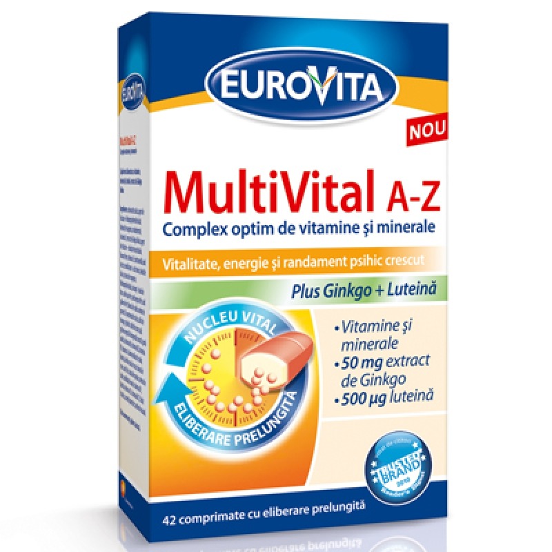 Eurovita MultiVital A-Z iti aduce energie cu eliberare prelungita pe parcursul intregii zile