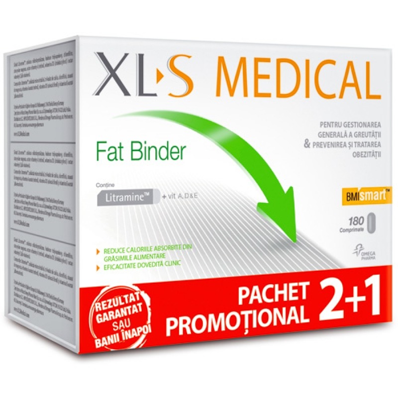 Promotie in Catena: XL-S Medical Fat Binder – Rezultat Garantat sau Banii Inapoi
