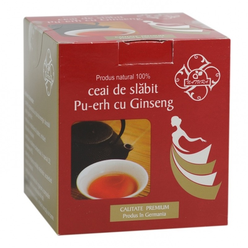 Ceai pentru slabit PuErh Tea, 20 plicuri, Purasana : Farmacia Tei online
