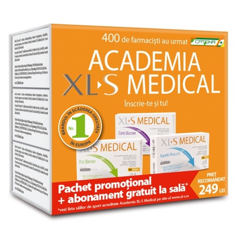 Catena iti recomanda Academia XL-S Medical, programul care te ajuta sa slabesti + Abonament la sala Gratuit