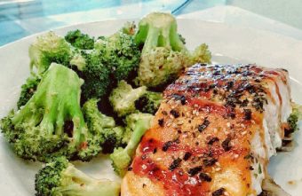 Somon cu broccoli