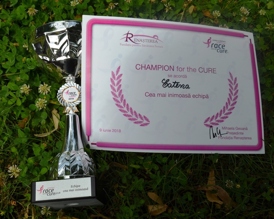 CATENA, „Cea mai inimoasa echipa” la Happy Run – Race for the Cure Romania!