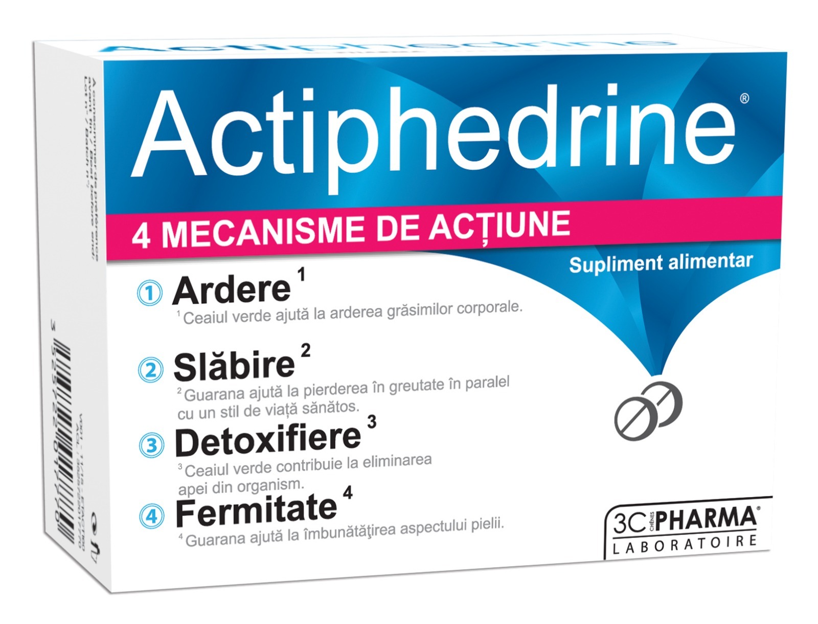Actiphedrine, un produs, patru acțiuni de slăbire - Slab sau Gras