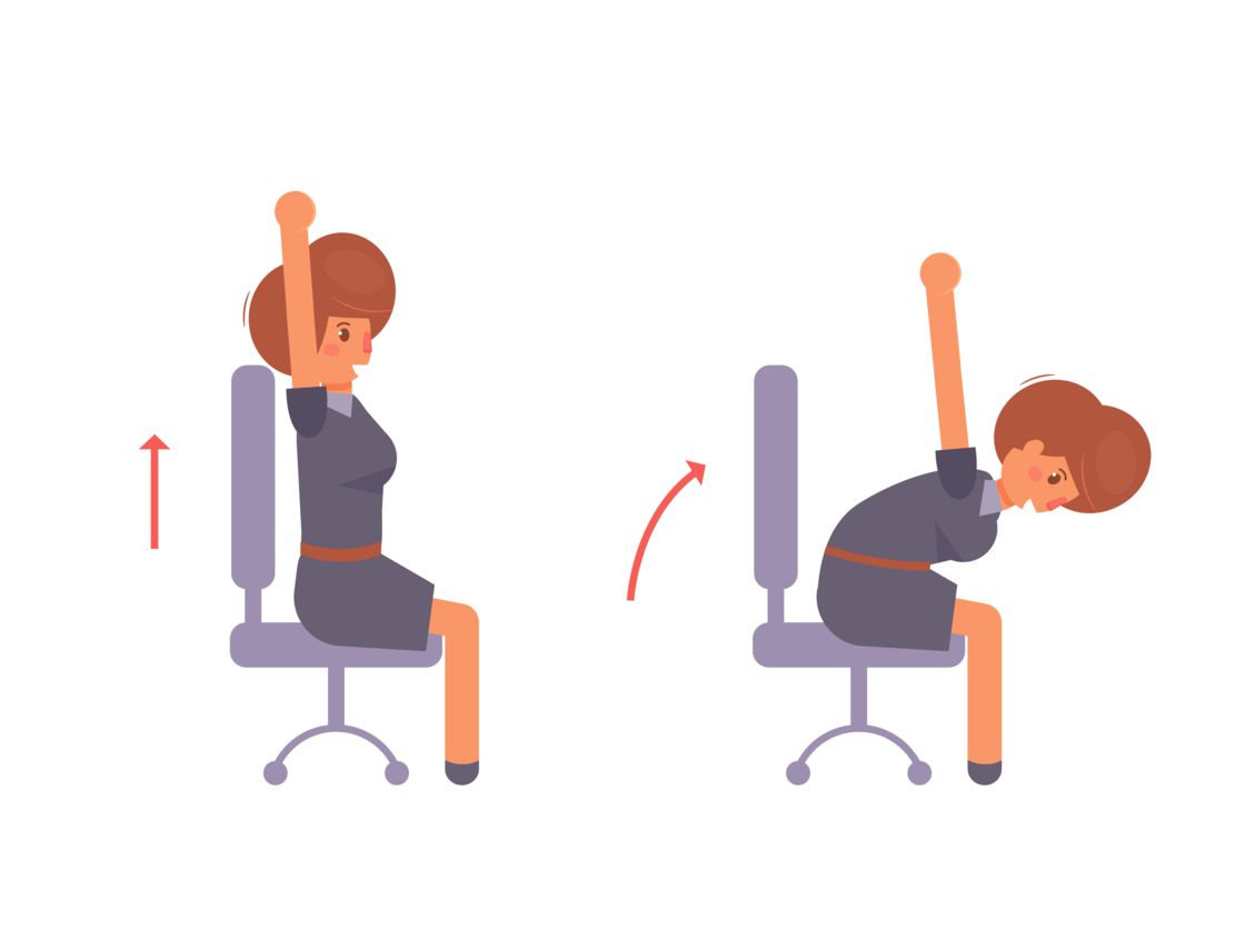 Telemuncă: 5 exerciții de stretching de făcut la biroul de acasă