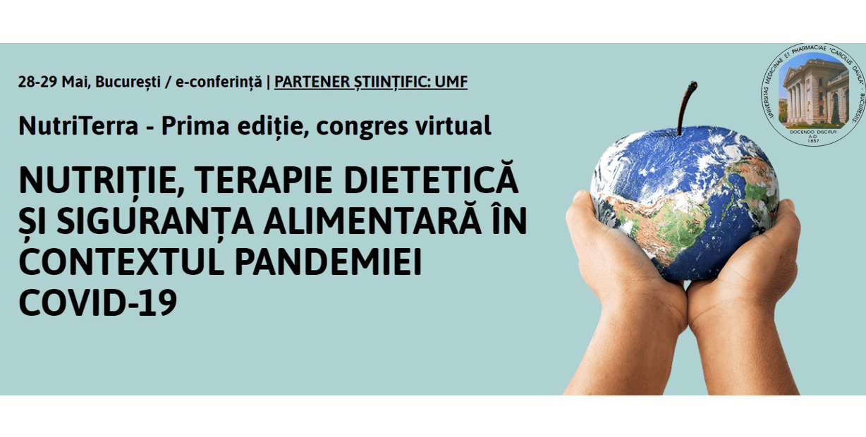 Congres virtual „Nutriţie, terapie dietetică şi siguranţa alimentară în contextul pandemiei COVID-19”