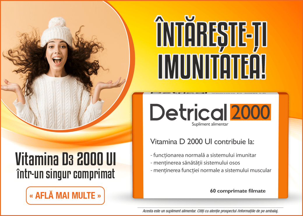 VITAMINA D3: Benefică pentru sistemul imunitar