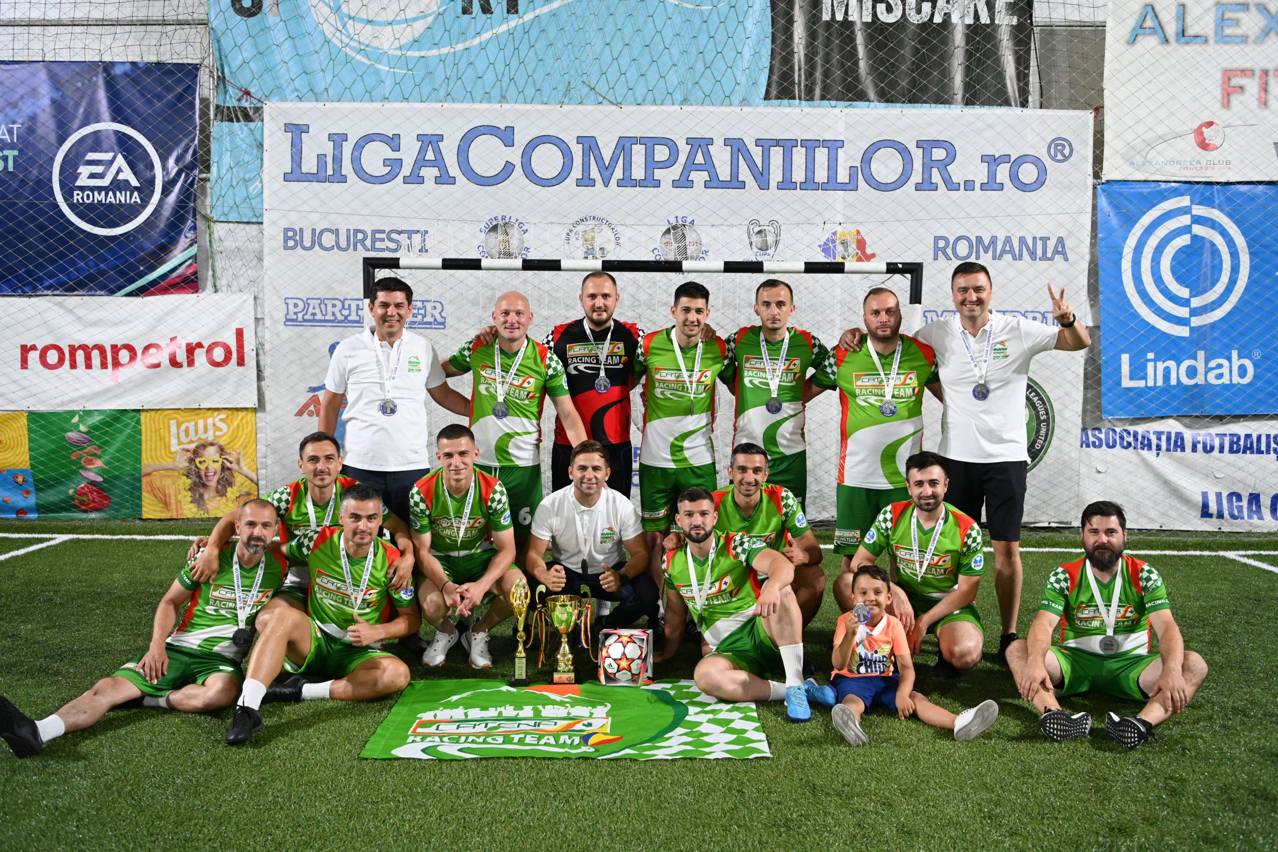 Echipa de fotbal Catena Racing Team, campioana Ligii I a Campionatului Companiilor 2021 – 2022