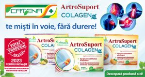 Gama Naturalis Artrosuport Colagen, castigatoare a competitiei “Votat Produsul Anului 2023”, la categoria Sistem osteo-articular